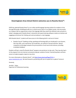 Downingtown Area School District welcomes you to Rosetta Stone&reg;!