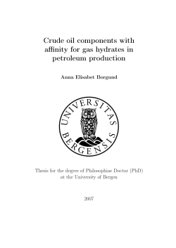 Crude oil components with affinity for gas hydrates in petroleum