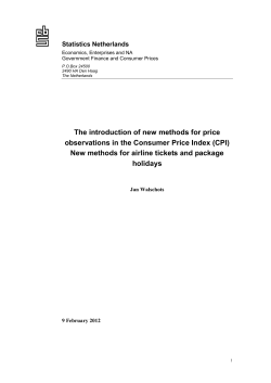 The introduction of new methods for price observations