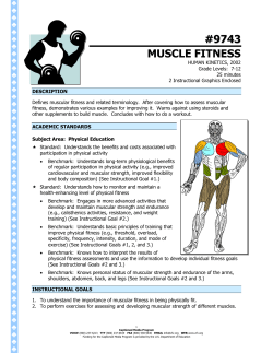 9743 muscle fitness - The Described and Captioned Media Program