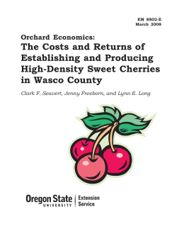 The Costs and Returns of Establishing