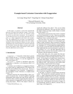 Example-based Caricature Generation with Exaggeration