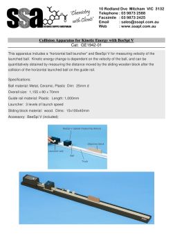 Collision Apparatus for Kinetic Energy with BeeSpi V Cat: GE1942-01
