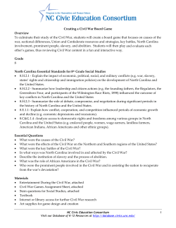 Creating a Civil War Board Game - Database of K
