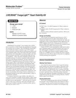 LIVE/DEAD FungaLight Yeast Viability Kit
