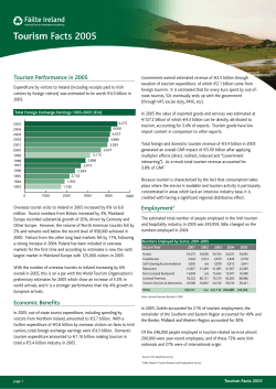 Tourism Facts 2005