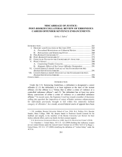 miscarriage of justice: post-booker collateral