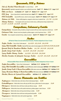 Campechana, Calamari y Ceviche Campechana