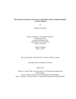 The Portrayal of Gender in the Feature-Length