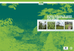 Global ecological Zones for FAO forest reporting