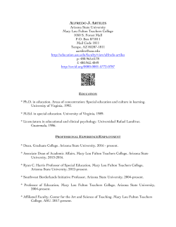 Curriculum Vitae - ASU People Search