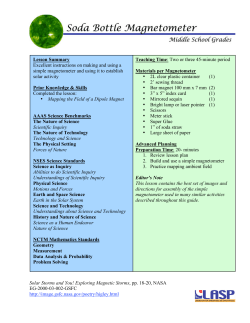Soda Bottle Magnetometer