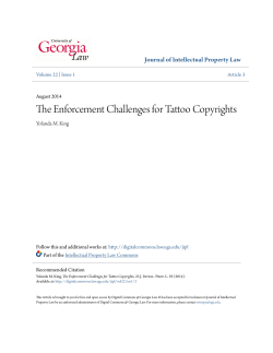 The Enforcement Challenges for Tattoo Copyrights