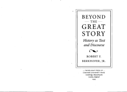 Beyond the Great Story