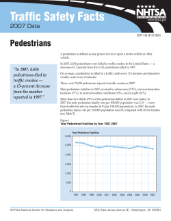 Traffic Safety Facts: 2007 Data Pedestrians - CrashStats