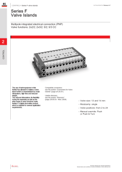 2 Series F Valve Islands