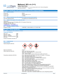 Methanol, 50% v/v (1+1)