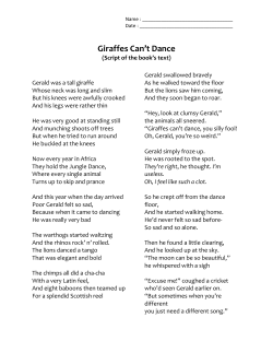 Giraffes Can`t Dance