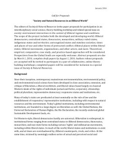 Society and Natural Resources in an Illiberal World