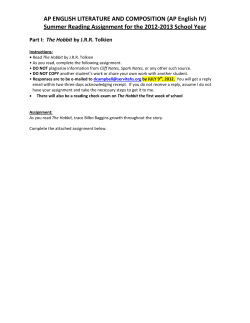 AP ENGLISH LITERATURE AND COMPOSITION