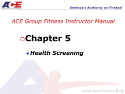Group Fitness Instructor Exam Review
