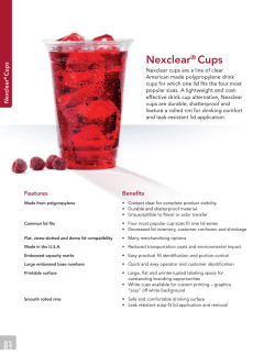 Nexclear&reg; Cups - Robert A. D`Elia