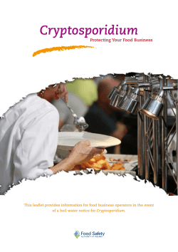 Cryptosporidium - The Food Safety Authority of Ireland