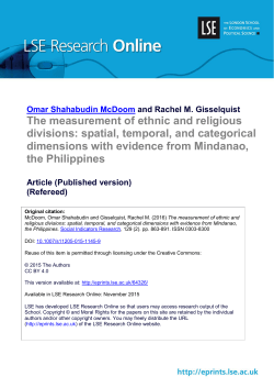The measurement of ethnic and religious divisions: spatial, temporal