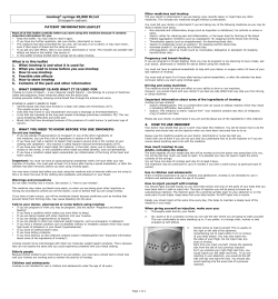innohep&reg; syringe 20,000 IU/ml (tinzaparin sodium) PATIENT