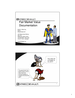 Fair Market Value Documentation