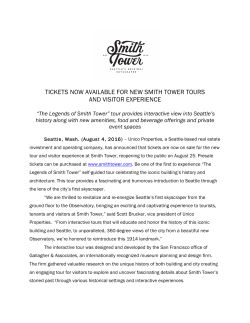 Tickets Now Available for New Smith Tower Tours and Visitor