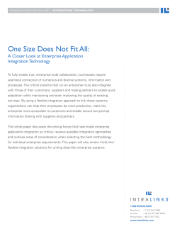 One Size Does Not Fit All