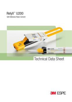 RelyX™ U200 Technical Data Sheet
