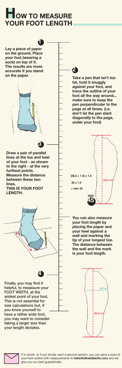 HOW TO MEASURE YOUR FOOT LENGTH