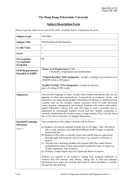 Map Reading and Interpretation