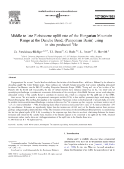 Middle to late Pleistocene uplift rate of the Hungarian Mountain