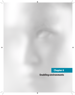 Chapter 6 Enabling environments