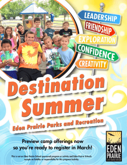 Preview camp offerings now so you`re ready to register in March!