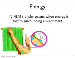 Kinetic vs. Potential Energy