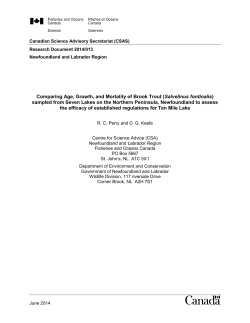 Comparing Age, Growth, and Mortality of Brook Trout