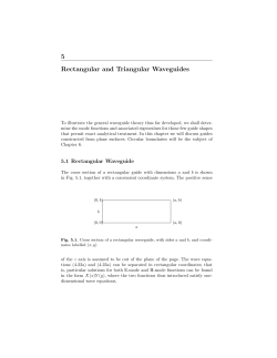 5 Rectangular and Triangular Waveguides