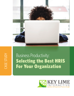 Selecting the Best HRIS