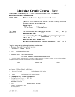 IET 1084 module - Bluegrass Community and Technical College