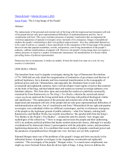 Jason Frank, `The Living Image of the People` Abstract (John Quincy