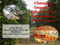 Fruit and Retail Orange Juice Prices in the