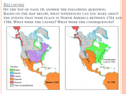 French and Indian War: Causes/Consequences