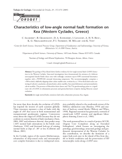 Characteristics of low-angle normal fault
