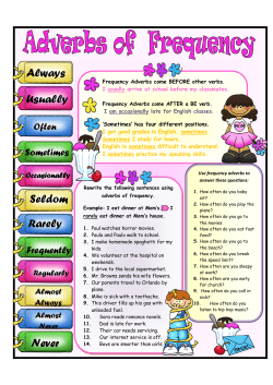 Always Usually Never Seldom Rarely