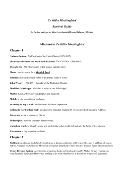 To Kill a Mockingbird Survival Guide