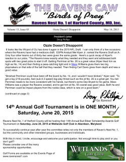 14th Annual Golf Tournament is in ONE MONTH